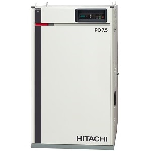 日立 コンプレッサー POD-7.5MNB6 60Hz専用 パッケージ オイルフリー ベビコン 無給油式 ECO/PUSC方式切替 三相200V 7.5kW ドライヤー付 60Hz|日立産機システム|