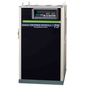 コンプレッサー日立5.5 kw oilfree