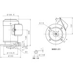 三菱 三相モーター SF-PRV-0.2KW-4P-200V 立型 AC200V 4極 汎用 標準モータ 屋内仕様通販