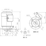 三菱 三相モーター SF-PRV-0.4KW-2P-200V 立型 AC200V 2極 汎用 標準モータ 屋内仕様通販