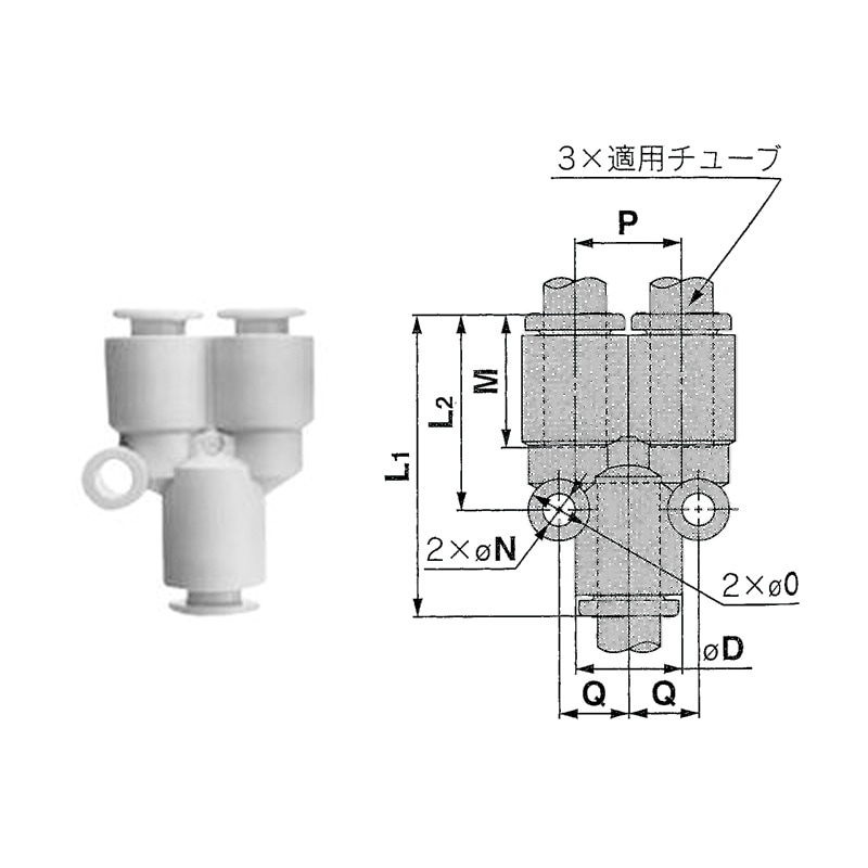mm 6-URまとめ売り KQ2E06-00A 隔壁用ユニオン KQ2E (KQ互換タイプ) ミリサイズ SMC