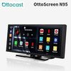 Ottocast ���åȥ��㥹�� N95 Screen Flow �����꡼��ե���11.4����� �磻��쥹 CarPlay Android Auto �ݡ����֥� �ǥ����ץ쥤�����ǥ��� ̵����³