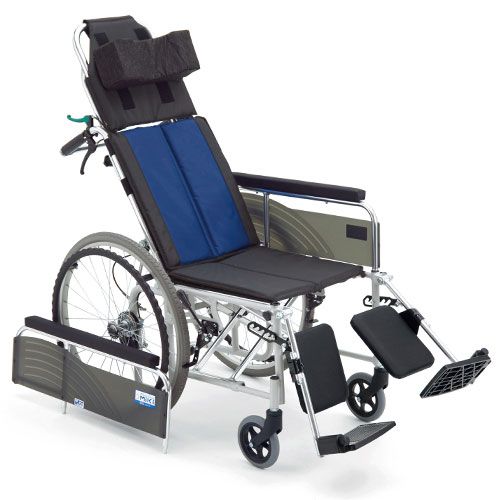 受注生産商品、納期：約2ヶ月】リクライニング式 自走用車いす