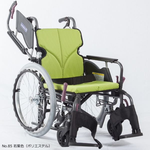 車いす　自走式 モダンB　KMD-B20-38-EL-LO A9_緑チェック カワムラサイクル 取寄品 JAN 4514133709946　介護福祉用 非課税Modern B-style 自走介助兼用車椅子 《低床》KMD-B20-40(38