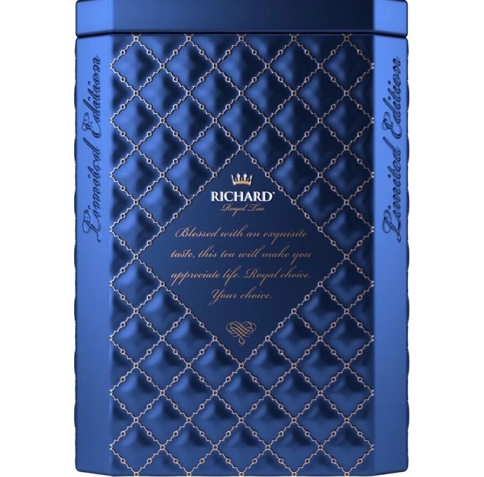 先着4個限定、リチャード紅茶（キング/ブルー缶） / 紅茶80g入り