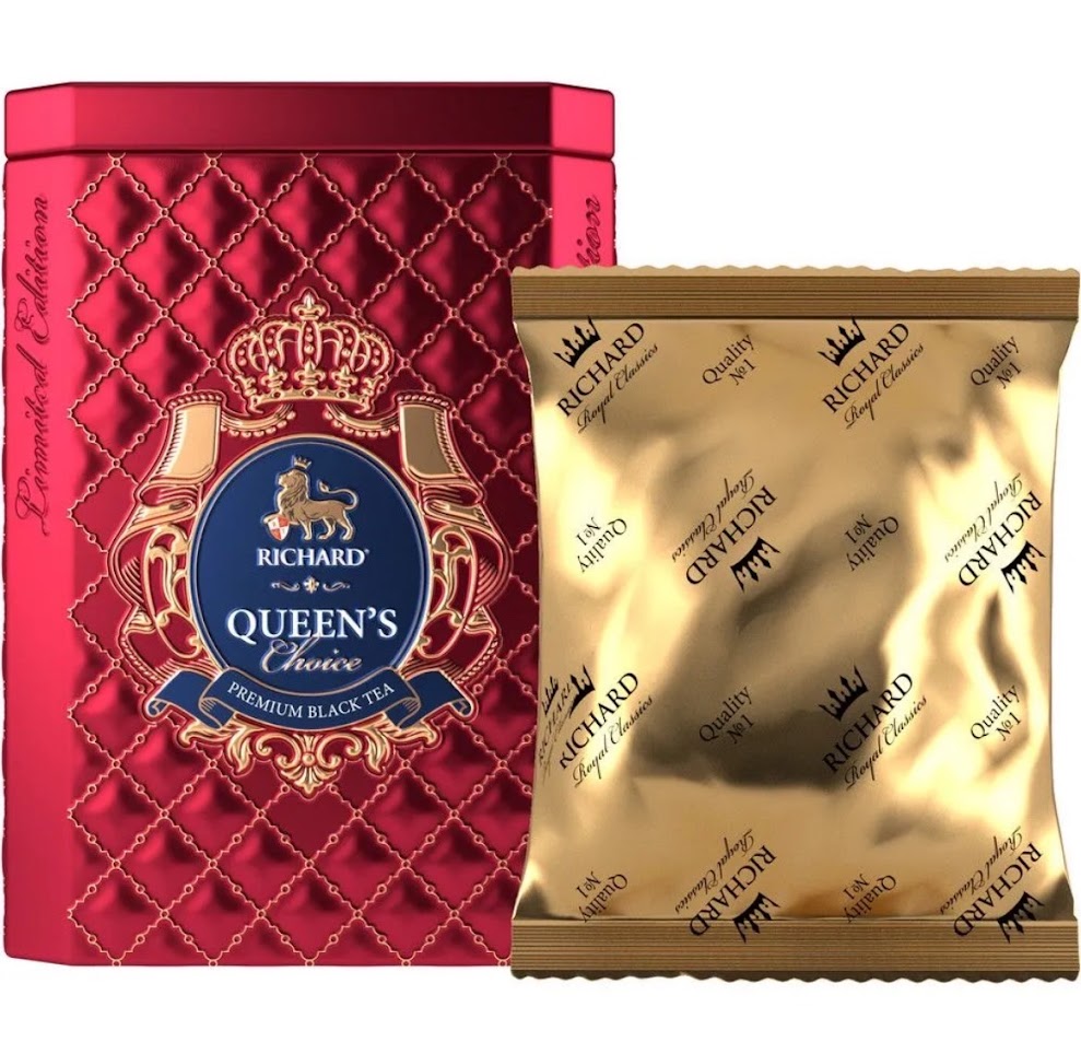 先着４個限定、リチャード紅茶（クイーン/レッド缶） / 紅茶８０ｇ入り