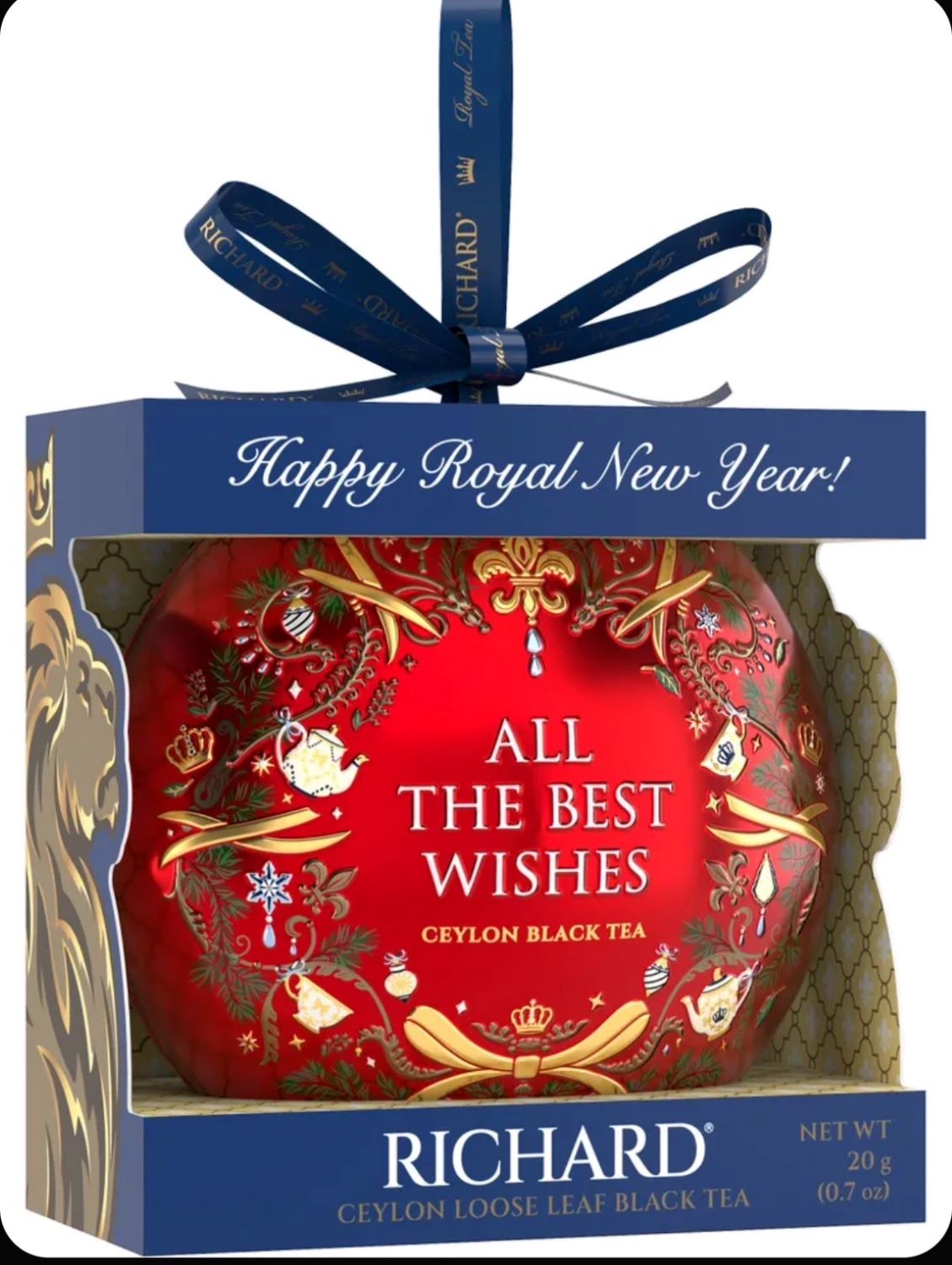 Merry christmas & Happy New Year リチャード紅茶（All The Best Wishes クリスマス装飾限定缶） / 紅茶２０ｇ入り