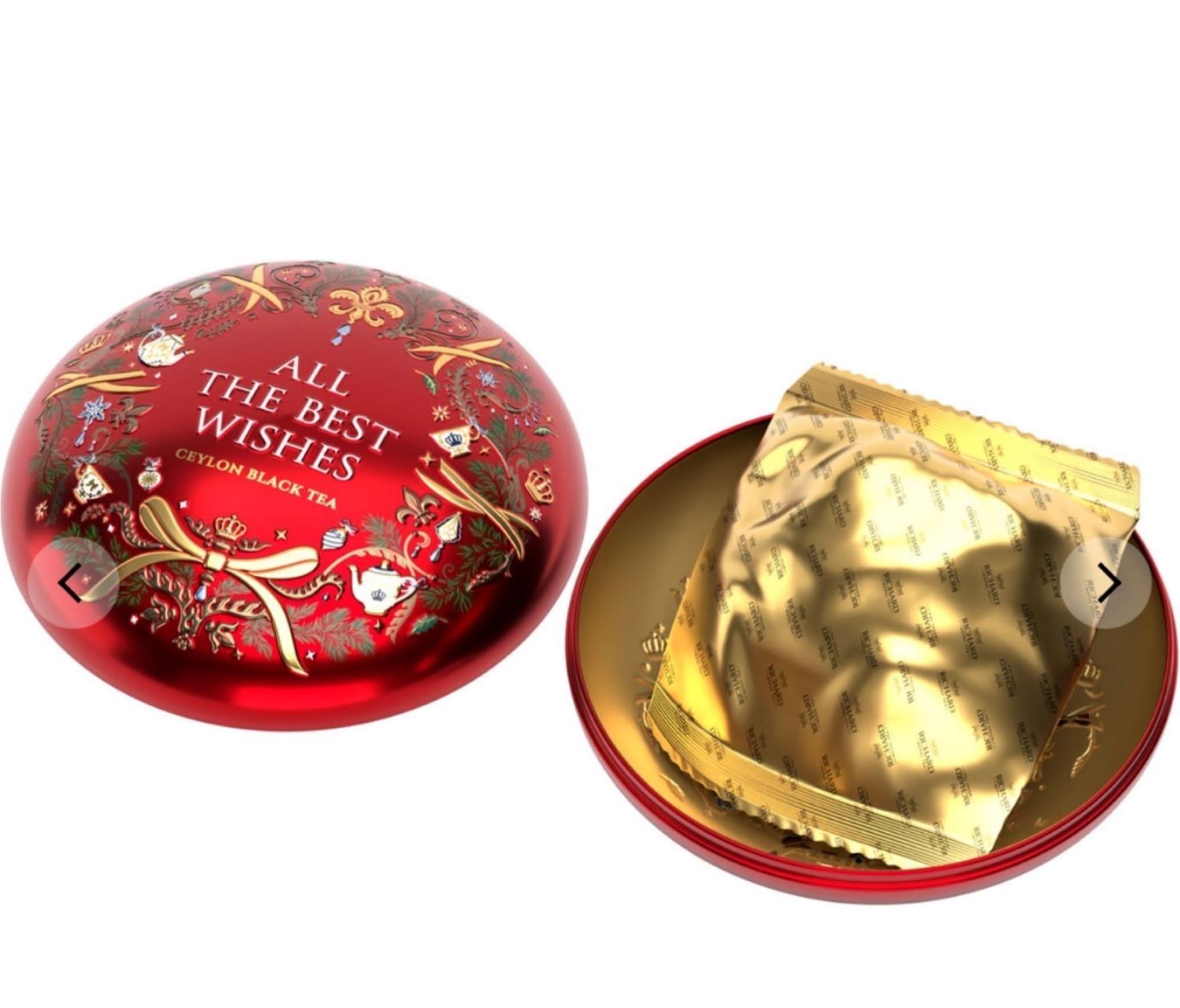 Merry christmas & Happy New Year リチャード紅茶（All The Best Wishes クリスマス装飾限定缶） / 紅茶２０ｇ入り