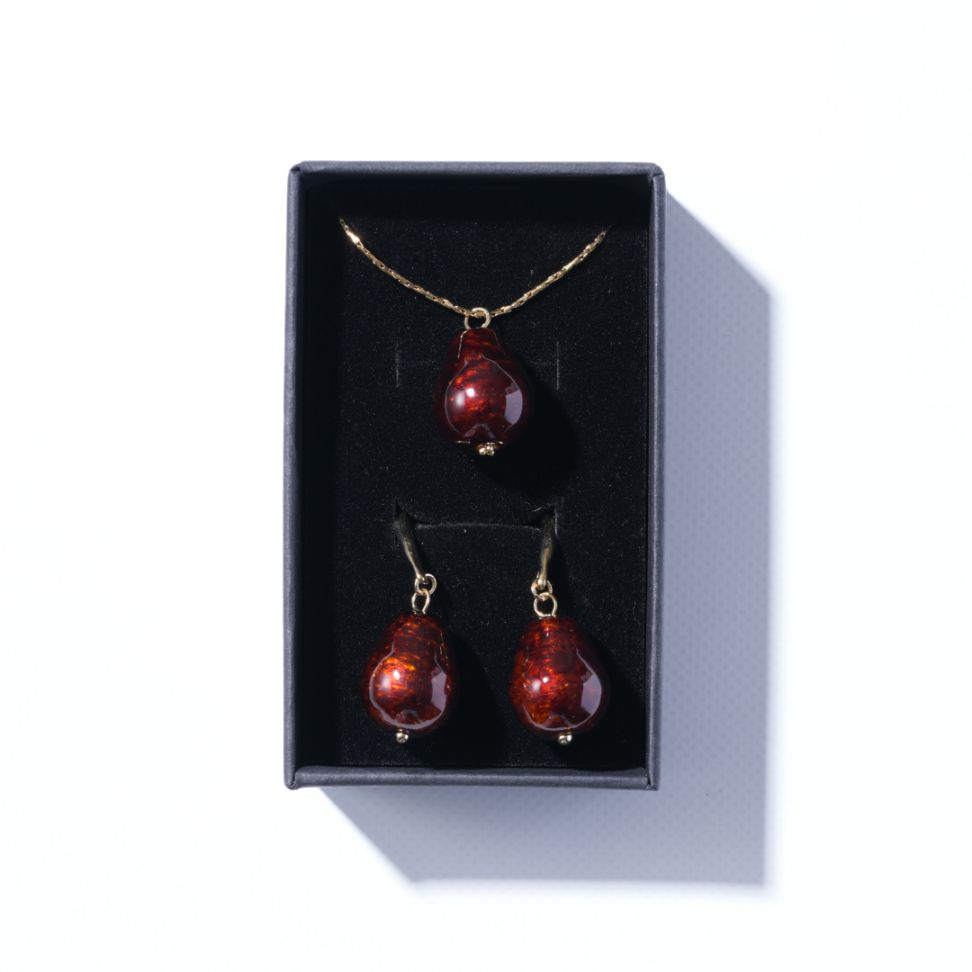 ギフト　雫ネックレス・雫ピアス