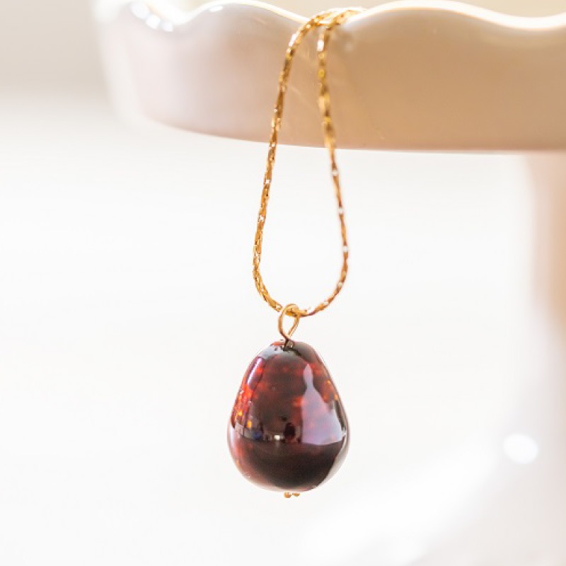 ギフト　雫ネックレス・棗ピアス