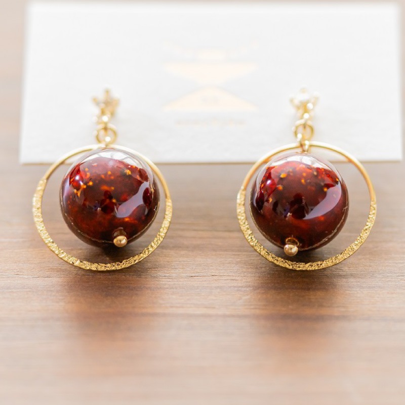 ギフト　陽ネックレス・輪ピアス