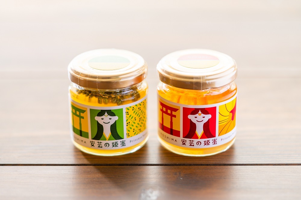 安芸の姫蜜/はちみつ山椒シロップ105ｇ生姜シロップ110ｇセット