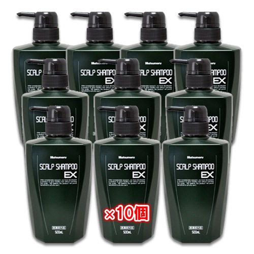 医薬部外品】ハツモール 薬用スカルプシャンプーEX 500mL×10個セット