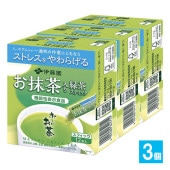 【機能性表示食品】お〜いお茶 お抹茶入り緑茶スティック 12本入×3個セット【伊藤園】Ｌ-テアニンが一過性の作業にともなうストレスをやわらげる|飲料|食品