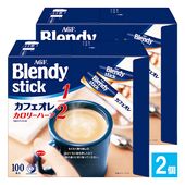 ブレンディ スティック カフェオレ カロリーハーフ 100本入×2個セット【AGF】カフェオレのおいしさはそのままにカロリー半分 マグカップサイズで楽しめる スティックタイプカフェオレ|飲料|食品