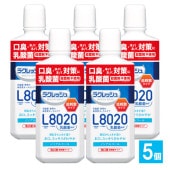 ラクレッシュ マイルド マウスウォッシュ 450mL×5個セット【ジェクス JEX】アップルミント風味 洗口液 口臭・ネバネバ対策に 乳酸菌 殺菌剤不使用 低刺激タイプ ノンアルコール 口腔ケア 口臭