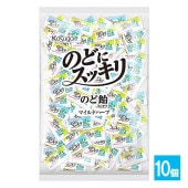 のどにスッキリマイルドハーブ 1kg×10個セット【春日井製菓】ハーブでスッキリ ミルクでうるおう 貝型ののど飴 13種類のハーブエキス配合 大容量 個包装 のど飴 キャンディー|食品|食品