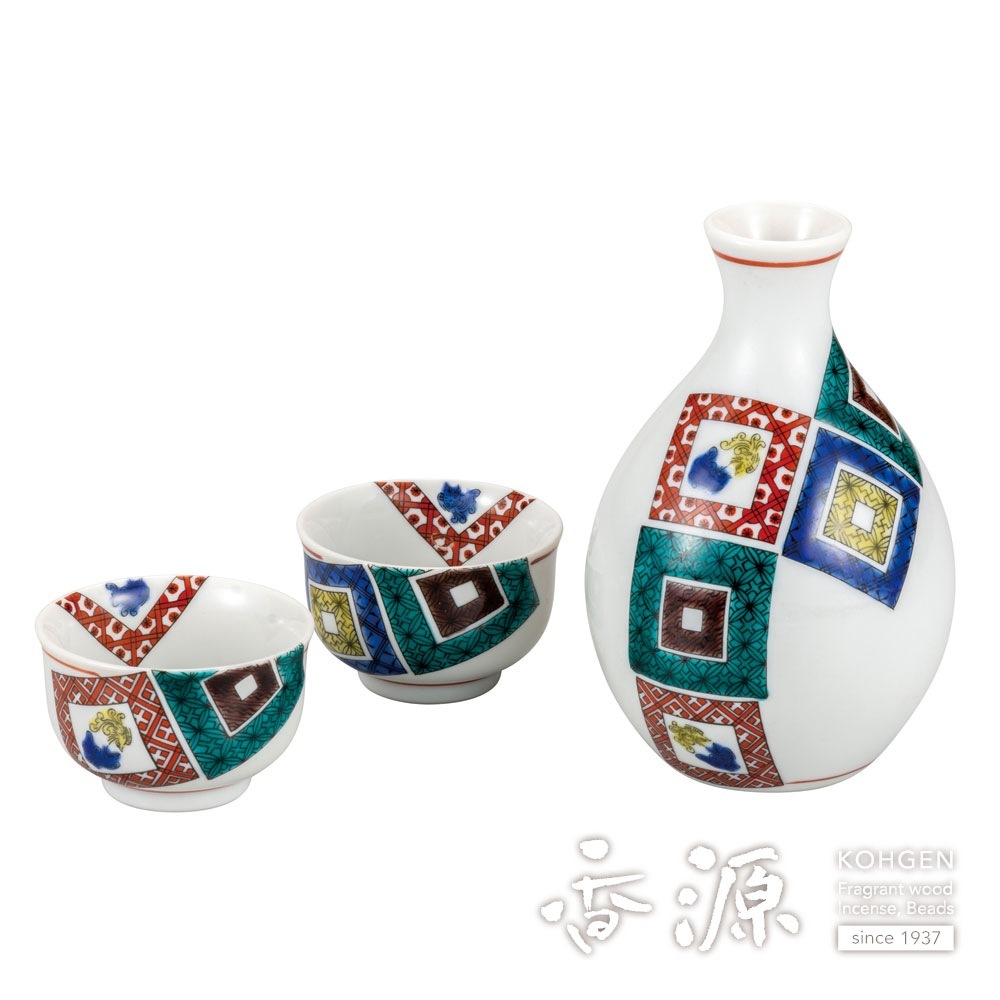 九谷焼 香合 花仙作【匿名配送】