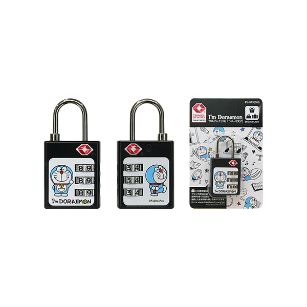 【TSA南京錠】PL-533 DR（ドラえもん）