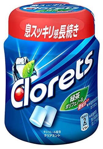 モンデリーズ・ジャパン クロレッツXP ボトルR クリアミント(粒ガム) 140g×6個