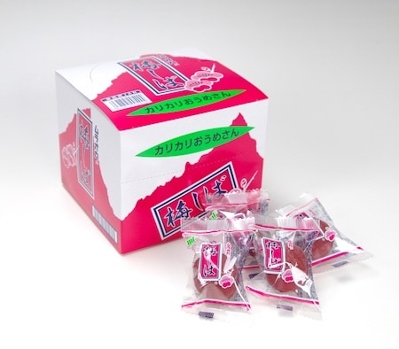 村岡 梅しば ２０粒（化粧箱）中国産 ×24 【全国送料無料】(沖縄・離島は別途) 村岡食品 梅しば 個包装 20個入｜素材菓子｜格安お菓子の通販サイト