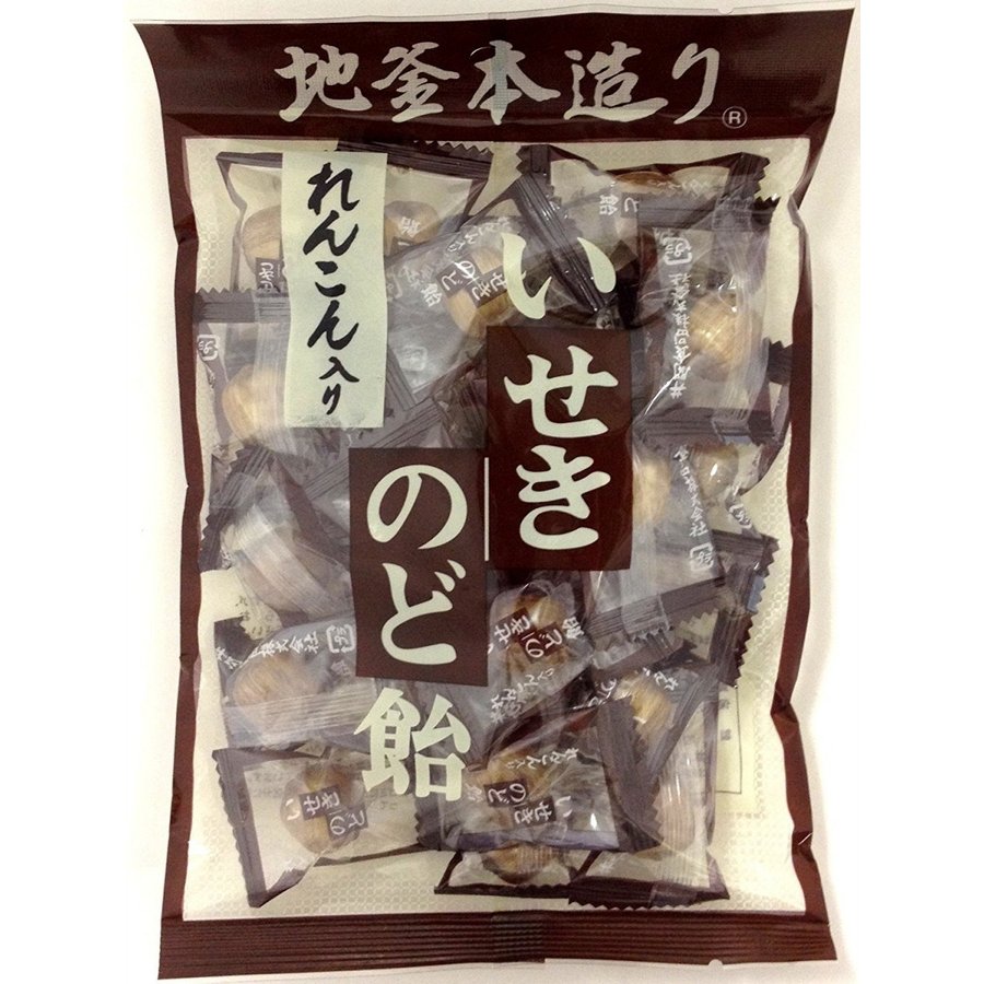 井関食品 れんこん入り いせきのど飴 100g×10袋