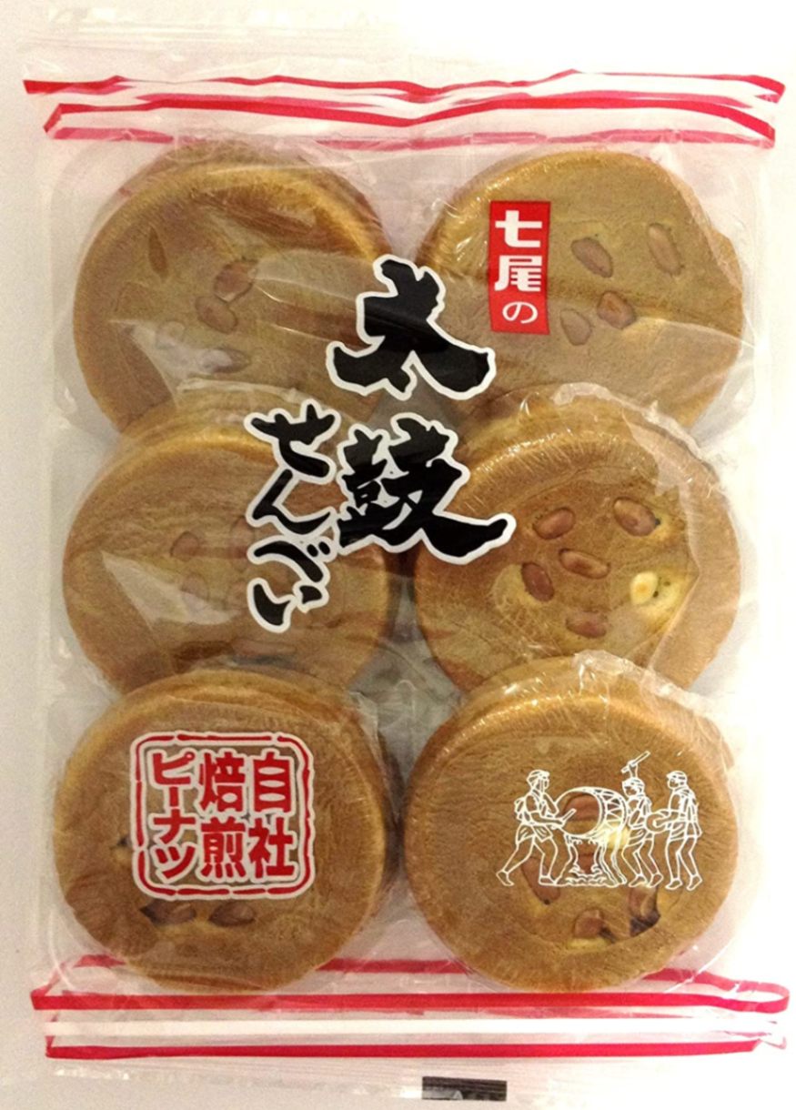 七尾製菓 太鼓せん 12枚×10袋