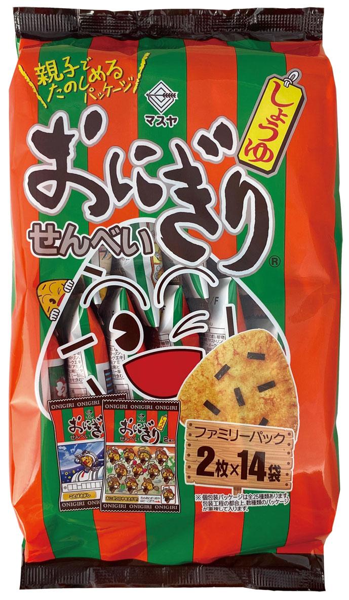 マスヤ おにぎりせんべいファミリーパック 14個×14袋
