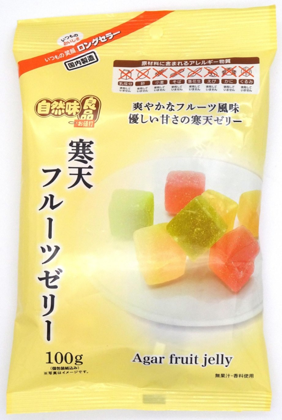 自然味良品 寒天フルーツゼリー 100g×12袋