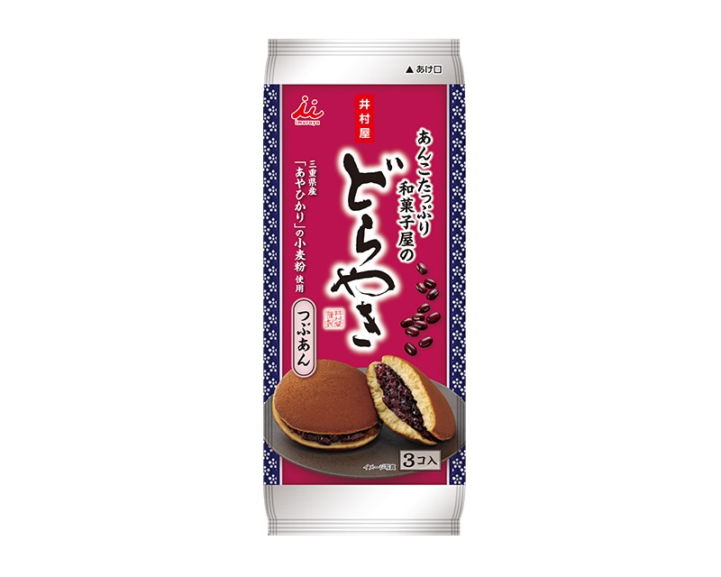 井村屋 あんこたっぷり和菓子屋のどら焼 3個×6袋