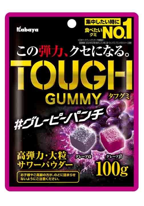 カバヤ タフグミグレーピーパンチ 100g×6袋