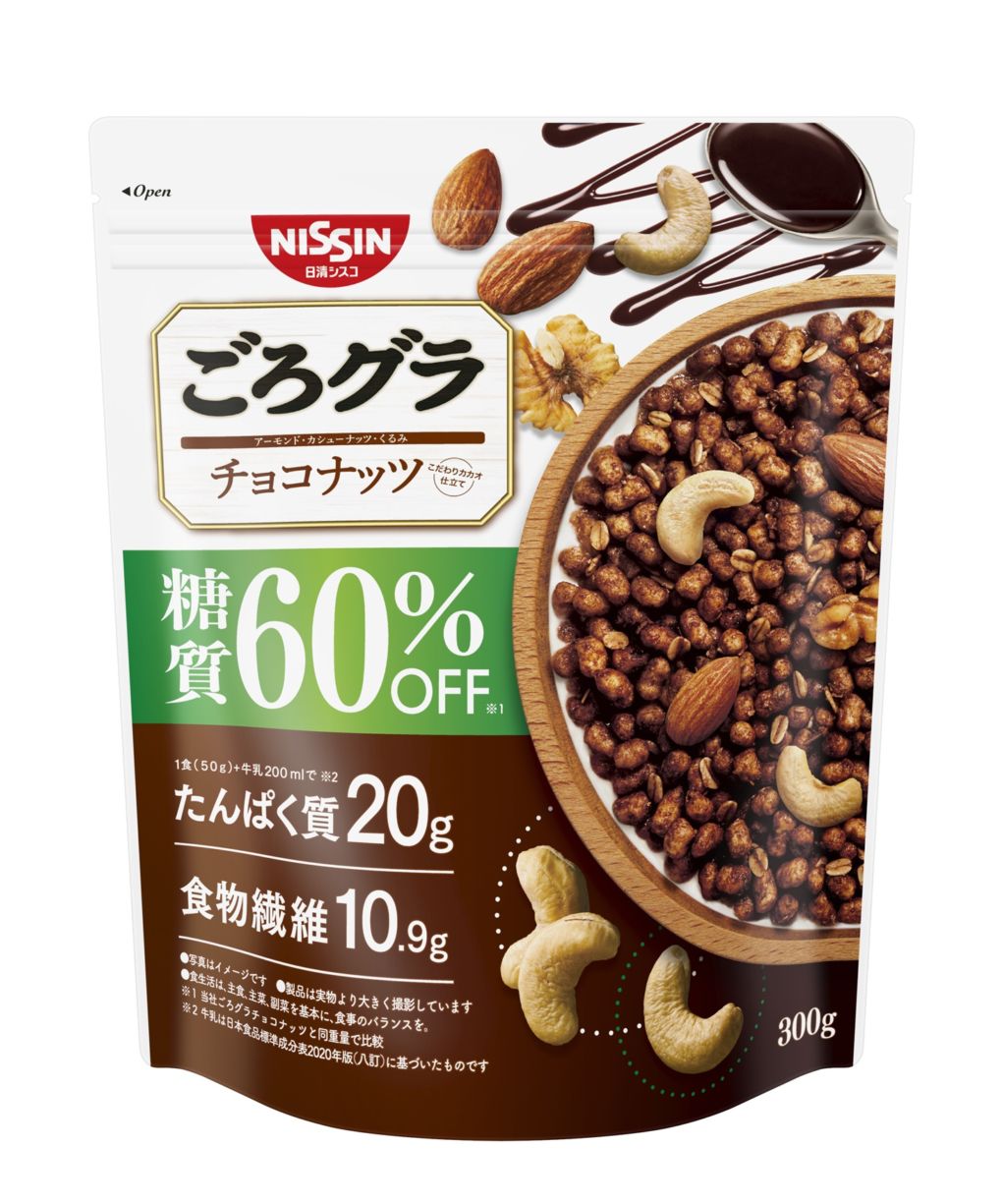 日清シスコ ごろグラ糖質60％オフチョコナッツ 300g×6袋