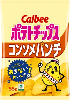 カルビー ポテトチップスコンソメパンチ味 55g×16袋