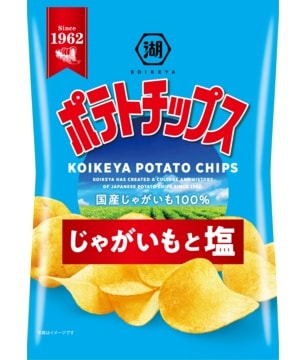 湖池屋 ポテトチップス じゃがいもと塩 55g×12袋