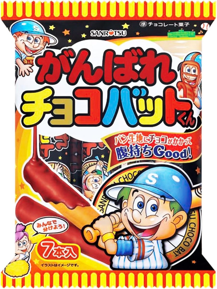 三立製菓 がんばれチョコバットくん 7本×12袋