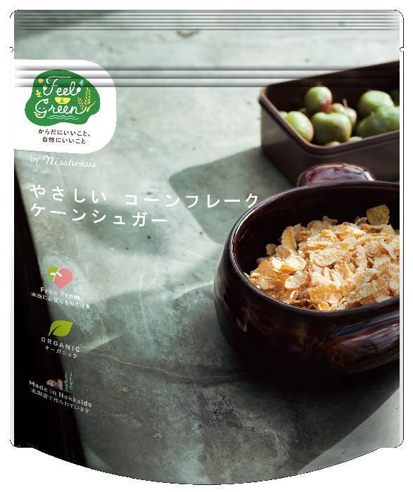 日本食品製造 Ｆｅｅｌ＆Ｇｒｅｅｎやさしいコーンフレークケーンシュガー 140g×4袋