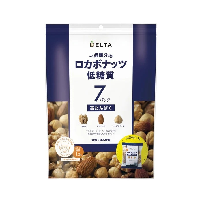 デルタインターナショナル 一週間分のロカボナッツ 168g（24g×7袋）×10袋