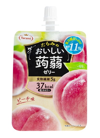 たらみ おいしい蒟蒻ゼリーピーチ味 150g×6個