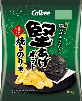 カルビー 堅あげポテト焼きのり味 65g×12袋