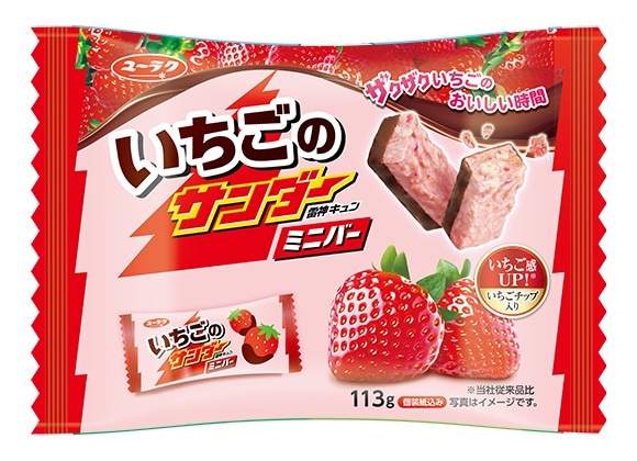 有楽製菓 いちごのサンダーミニバー 113g×12袋