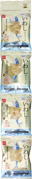 おやつCP 素材市場いわしのスナックあまからしょうゆ味４連 56g×20個