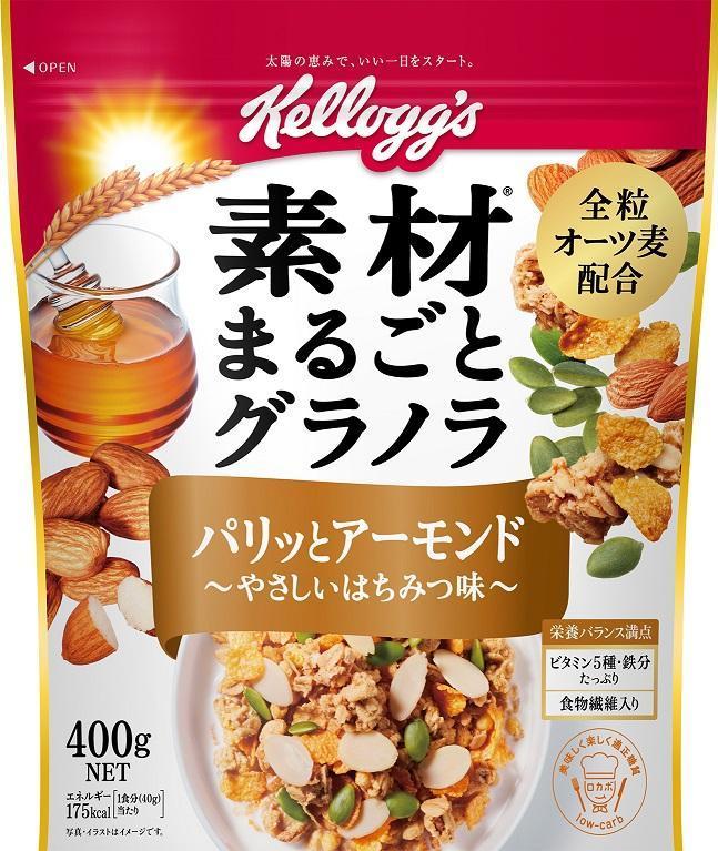 ケロッグ 素材まるごとグラノラはちみつ 400g×6個