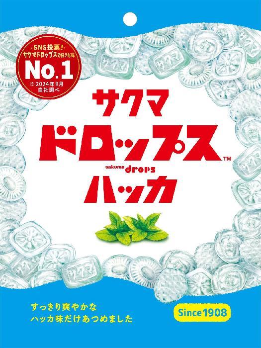 サクマ製菓 袋入りドロップスハッカ 105g×10個