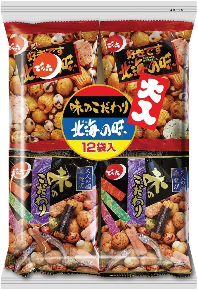 でん六 大入１２袋ペアパック 252g×8個