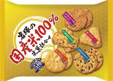 岩塚製菓 岩塚の国産米１００％米菓詰合せ 165g×10個