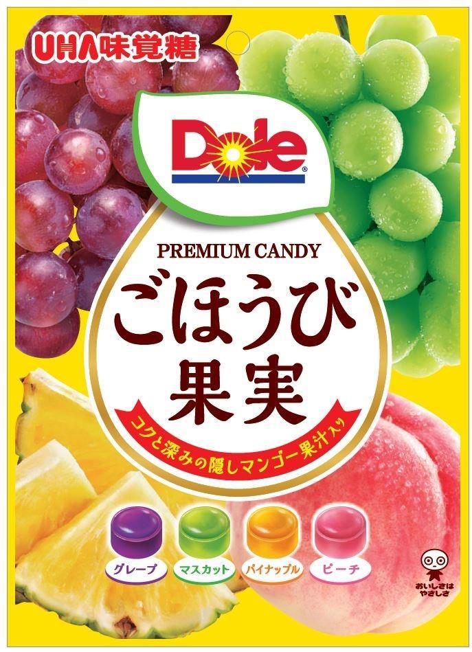 味覚糖 Ｄｏｌｅごほうび果実キャンディ４種アソート 84g×6個