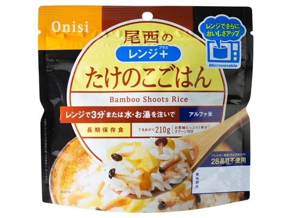 尾西食品 尾西のレンジ＋アルファ米 たけのこごはん 80g×20個