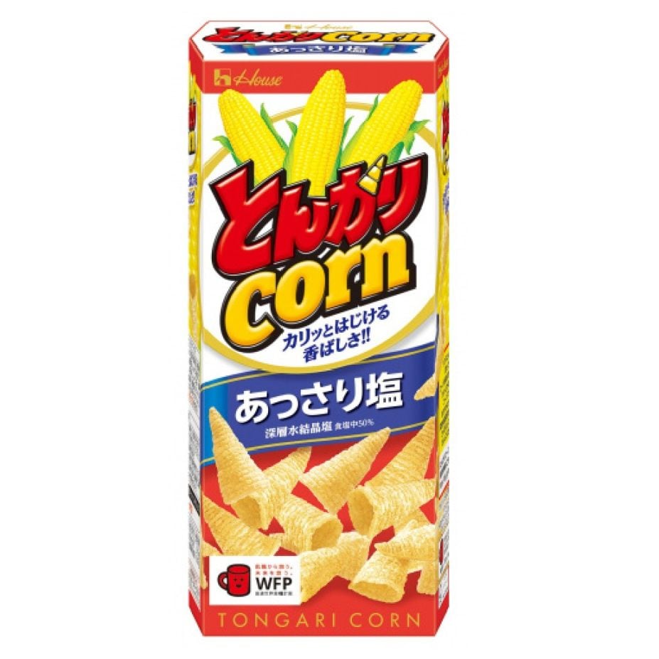 ハウス とんがりコーンあっさり塩 62g×10個
