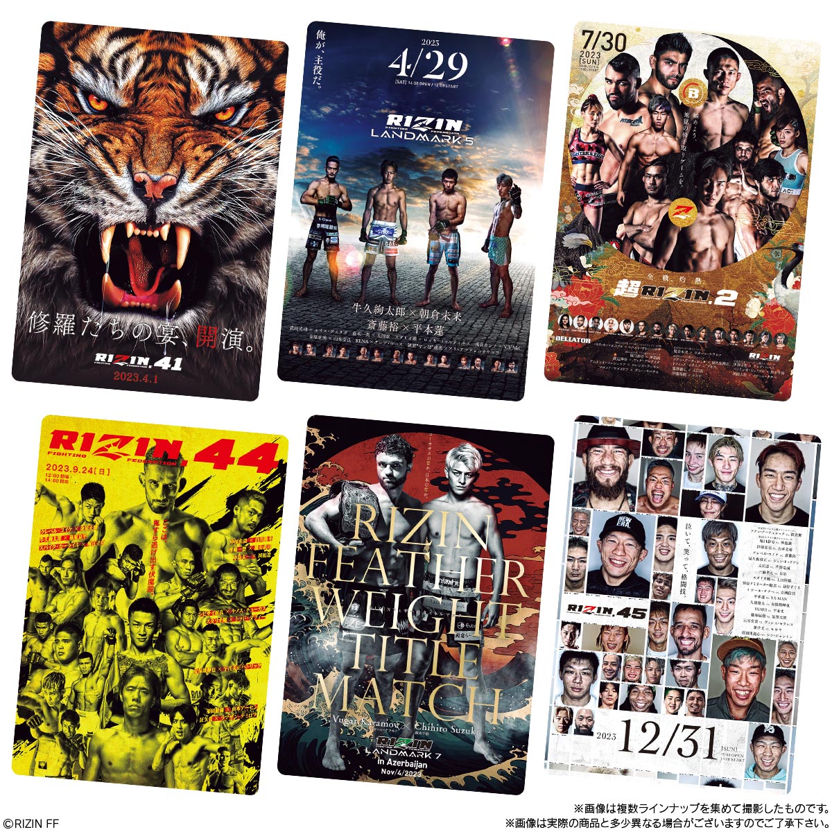 バンダイ RIZIN ポテトスティック ポスターカードコレクション 10個入1BOX