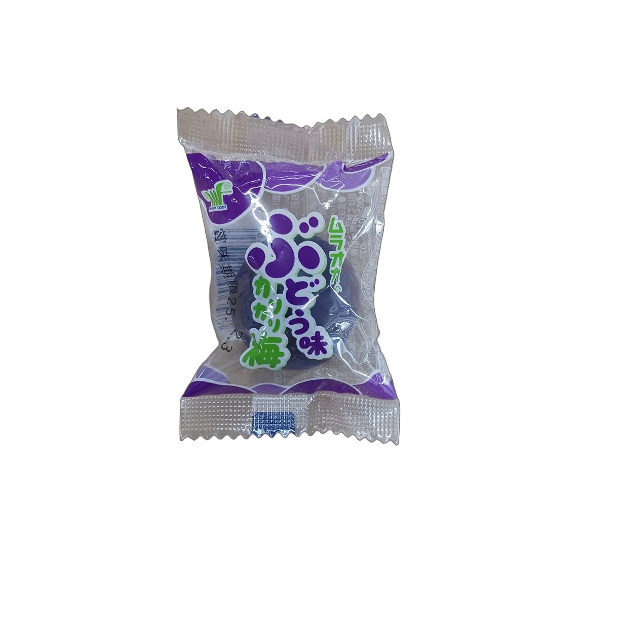 村岡食品 ぶどう味カリカリ梅 20粒（1BOX）